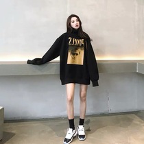 Loose bf women 2019 new Korean students long super fire cec lazy wind long sleeve jacket ins tide