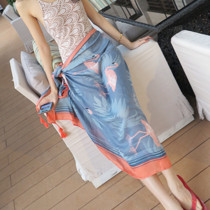 Womens summer Bali seaside tourism vacation sunscreen dress bikini shawl bikini shawl cowl Korean beach towel