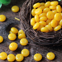 Wen Play recreated amber beeswax spacer Loose beads gasket Round pieces Abacus beads Diamond Star Moon Bodhi child accessories package