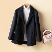 Gross suit jacket Womens autumn winter short style 2021 High-end professional tooling double face Son Coat Superior West Suit