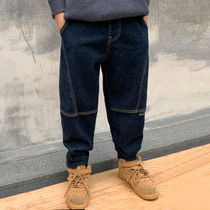 Boys jeans 2021 New trousers in the big children autumn casual Korean version loose spring and autumn 12 years old 15 pants single