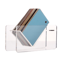 Large-capacity acrylic minimalist design creative business card holder personality office business card box transparent business card box transparent business card desk