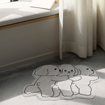 (Bruroman rhyme) toilet absorbent ground mat anti-slip rug bathroom door cushion toilet foot cushion mat