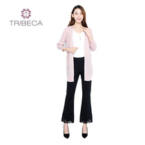 TRIBECA TRIBECA T910753N596 spring new casual medium long knitted cardigan