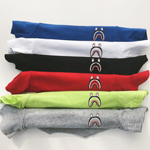 2021 summer boys and girls color short sleeve T-shirt Children Baby Cotton Candy pigment T recommended 3 colors