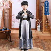 Boy Hanfu costume children student Chinese style calligraphy boy performance boy young master ancient costume son thin summer dress