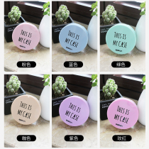Cute cartoon ins style simple portable beauty contact lens case flip small high-end high-value contact lens case KW