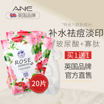 ANE Hyaluronic acid silk mask hydrates and shrinks pores removes acne lightens acne marks women and men stay up all night