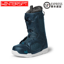 WS snowboard shoes Steel wire all-around snowboard shoes Mens all-region flat flower carved sliding snowboard boots waterproof