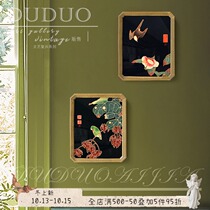 New Chinese style flying swallow picture New year hanging painting living room bedroom dining room decoration painting table niche art classical murals