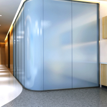 Zhejiang Hangzhou high partition office soundproof glass office partition wall frosted double tempered aluminum alloy partition