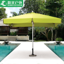 Sunshine Outdoor Parasols Courtyard Garden parasol Beach Umbrella Table and Chair Column Terrace Umbrella Outdoor Column Umbrella