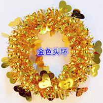 New Year Kindergarten Childrens Dance Dance Head Ring Performance Sequin Head Ring Flower Square Dance Classical Dance Headwear Props