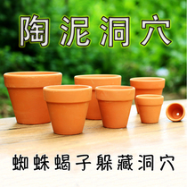 Pottery Clay Cave Spider Scorpion Centipede Reptile Reptile Larch to hide from cave raising box View Decoration Nest