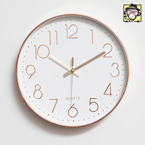 Beauty salon wall clock net red clock fashion wall living room home personality creative clock wall Nordic style