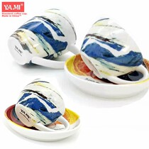 Boutique YAMI Yami Coffee Cup Underglaze Color Oil Painting Art Series Cabo Latte Cup Recommended by the owner
