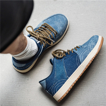 Fall new tannins Jeans Sails Shoes Mens Day Department Decadoring Board Shoes Student Mens Shoes 100 Hitch Sports Casual Boomer Shoes