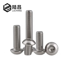 304 stainless steel round head hexagon screw round cup pan head machine tooth screw M3*6 8 10 12 16mm