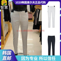 South Korea MASTER BUNNY Golf Pants Men's 21 Autumn Pocket Zip Waist Elastic Straight Casual Pants