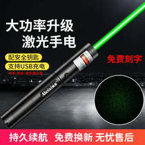 Chuangxi M303 high-power green light laser flashlight for sale of building pen usb charging strong light long-range laser pointer laser lamp starry outdoor coach infrared sand table pointing Star pen