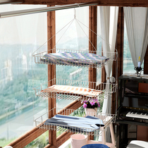 Clothes basket clothes net bag stainless steel tile hanger socks cashmere sweater underwear household artifact drying sweater