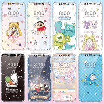 Suitable for Apple x tempered film iphone11pro cartoon cute water ice moon full screen xr mobile phone color film xsmax