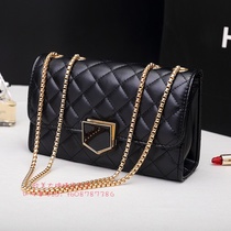 European Station Bag 2021 New Fashion Joker Lingge Chain Bag Leather Shoulder Shoulder Handbag