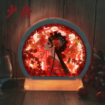 Forbidden City diy light and shadow paper carving lantern Chinese ancient style creative commemorative night light Museum cultural creation Christmas birthday gift