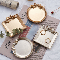 Nordic decorative metal plate ins wind retro tray Photo props shoot Valley net red Western food photography background decoration beauty decoration Dessert display Valley beauty nail art hand food shooting