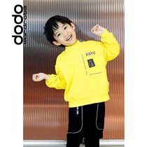 Doudou wardrobe sweater 2022 autumn new boys round neck pullover cute print baby DM229242QT