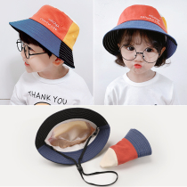 Childrens fishermans hat boys and girls spring and autumn thin hats childrens sun shade cap baby baby sun hat