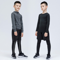 Clothing inside childrens training clothes sports suit dance tights youth breathable new warm primary school students