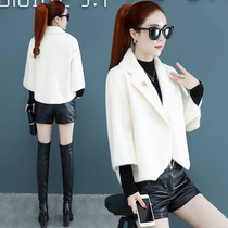 Spring temperament and short coat womens clothing 2022 new spring and autumn clothing is like mink sweater tide