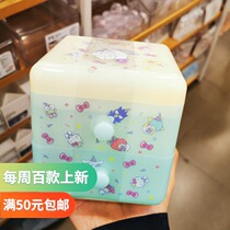 Triple Lull gull Desktop Cover Lift Drawer containing box name Genesis miniso Cosmetics Stationery containing box