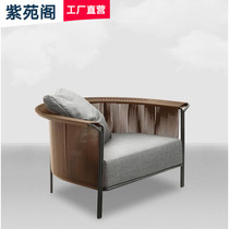 Outdoor Rattan Sofa Patio Terrace Garden Terrace Sloth Relax Nordic Outdoor Imitation Vine Single Double Sofa Combined Rattan Chair