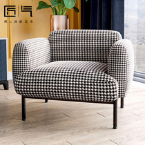 Ingenious tiger chair Single sofa chair Houndstooth American chair Backrest armchair Designer creative leisure chair