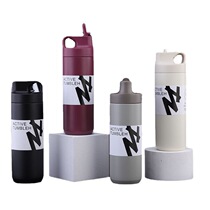 New foreign trade insulated cup female male portable stainless steel mug large capacity suction nozzle type sports water glass sports water glass