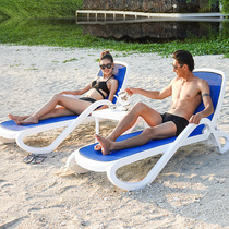 Oude outdoor beach lounger Outdoor pool bed balcony leisure villa plastic chair factory direct sales
