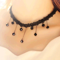 Short necklace female summer neck chain hanging ornaments personality Joker neck jewelry Korea Harajuku style choker accessories
