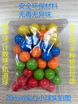 Plastic solid ball 20mm count ball mathematics teaching aids track ball ball toy color marbles probability ball
