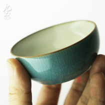 Nine Earth Handmade Single Cup Master Cup Kung Fu Tea Tasting Cup Opening of Jingdezhen Tea Tea Iced Tea Cup Tea