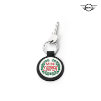 MINI vintage logo keychain high quality calfskin key key ring ring personality pendant waist hanging