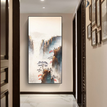 Pure Hand Painted Oil Painting Hyun Guan Decoration Painting Landscape Abstract Painting Hang Painting Brief modern New Chinese Entrance Door Mural vertical version