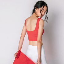 L RECNAVA yoga SUIT TOP WITH CHEST pad SPORTS vest FEMALE OUTER WEAR FITNESS underwear AUTUMN AND winter running bra