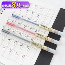 Korean stationery office supplies simple transparent frosted signature pen gel pen gel pen 0 5mm water pen black blue red