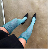  Lagirl Korea 21 spring new charm sexy long tube lace bottoming socks