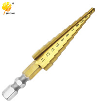 Hexagon Shank Ladder Drill Pagoda Drill Bit Twist Drill Steel Plate Open Pore 3-13mm Reaming drill bit 11 steps
