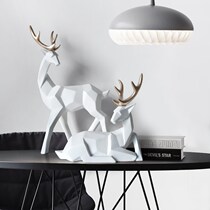 Nordic Style Geometric Elk Deer Swing Piece Crafts Creative Shop Decent Board Room Office Shop Window Furnishing Accessories