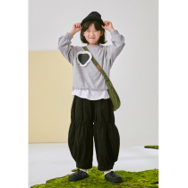 Pear small leisure childrens clothing 2021 autumn girl Korean version of foreign-made cotton long sleeve baby pullover coat tide Love Sweater