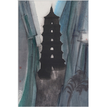 Mounted] Shao Ye Green Hidden paper ink living room study bedroom decoration hanging painting